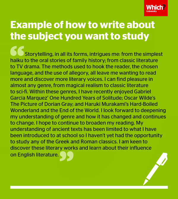How Write Personal Statement